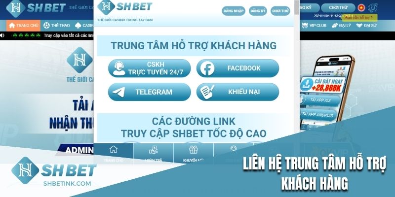 Dễ dàng liên hệ trung tâm hỗ trợ khách hàng